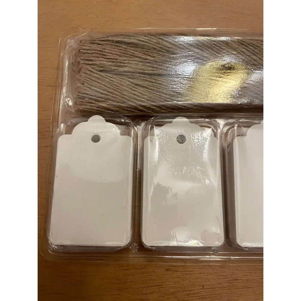 New 220pc Gift Tags with Jude Rope Great for Reselling Gifting Organizing etc
